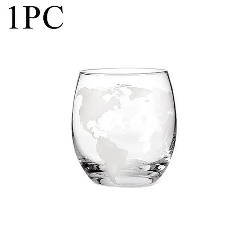 High Borosilicate Glass Earth Decanter Set Whiskey Decanter Red Wine Container Wine Glass Creative Craft Decoration